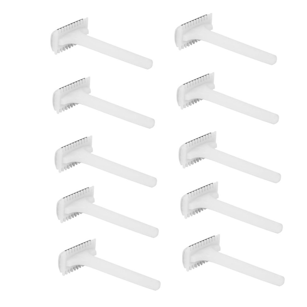 Gogogmee 25Pcs Disposable Body Razors Lightweight Hair Shavers for Underarm Leg and Privates Portable Travel-friendly White Single-use Trimmers Reducing Skin Irritation