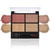 UOCK Four-Color Brown Eyeshadow Palette, Pearl Eyeshadow Makeup Palette, Natural Nude Neutral Shimmer Eyeshadow Palette, Highly Pigmented, Long-Lasting, Waterproof Eye Makeup view 1