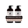 3-in-1 Hair Face Body Wash for Women & Men | 2-Pack | | Deep Moisturizing Skin & Nourishing Hair | Paraben & Sulfate Free 16.0 fl oz (Sandalwood) view 1
