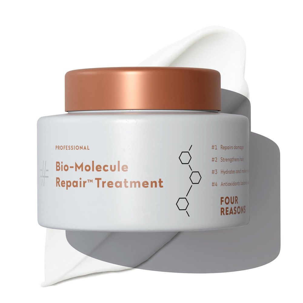 FOUR REASONS Bio-Molecule Repair Hair Mask for Damaged Hair  Hydrating & Deep Conditioning Hair Mask & Bond Repair Treatment for Dry, Frizzy, or Color Treated Hair  Vegan & Sulfate-Free, 10.1 Fl Oz