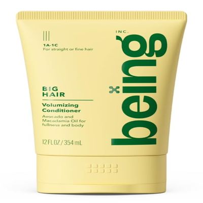 Being BIG HAIR Volumizing Conditioner for Fine, Straight Hair with Avocado, Macadamia Oil, Sulfate-Free Formula, 12 fl oz (pack of 1)