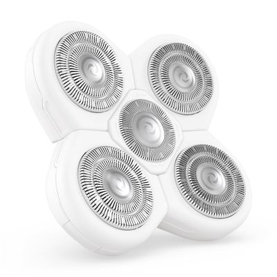 Freebird FlexSeries BodySmooth Rotary Blade Refill for Women - Gentle Shave for Sensitive Skin, 5 Contouring Heads, 50+ Shaves, Mess-Free Cleanup