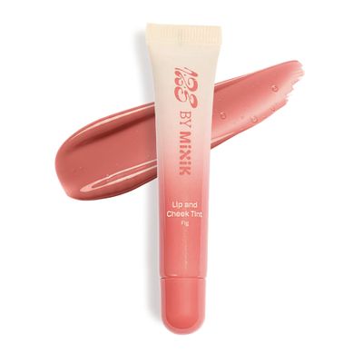 123 by MIXIK Cheeky Tint Blush and Lip Stain with Squalane & Sodium Hyaluronate, Vegan, Cruelty-Free Hydrating Blush for Cheeks & Lips, 0.3 fl oz (9ml) (Fig)