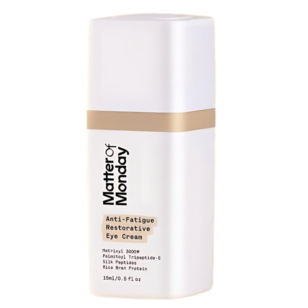 Matter of Monday Anti-Fatigue Eye Cream - Professional Strength Peptide Eye Cream for Dark Circles, Puffiness & Fine Lines - Restorative Under Eye Cream with Collagen Support, 0.5 oz