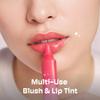 123 by MIXIK Cheeky Tint Blush and Lip Stain with Squalane & Sodium Hyaluronate, Vegan, Cruelty-Free Hydrating Blush for Cheeks & Lips, 0.3 fl oz (9ml) (Apple) view 2
