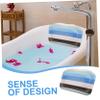 Anneome Bath Pillow with Suction Cups for Bathtub Neck and Back Support Comfortable Foam Headrest Pad for Bathroom Soaking Relaxing Spa Cushion for Travel and Home Use view 3
