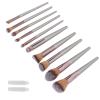 10pcs Makeup Brushes Set, Cosmetic Brush Kit with Soft Hair, Portable Eyeshadow Blush Brush for Makeup Beginners and Enthusiasts, Includes 2 Protective view 3