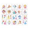 20Sheets Disney Cartoon Princess Temporary Tattoos Birthday Themed Party Supplies Decoration Favors Cartoon Cute Sticker for Teens Adults view 3