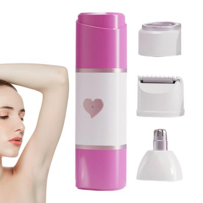 Electric Razors Gentle, Personal Clippers Attachment, 5.51in 3 Heads Shaver, Womens Electric Shaver, Smooth Trimming for Hair, Facial, Bikini, Body, Skin, Legs, Ladies, Beauty, Travel, Girls