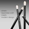 rephr The Core Eye Set  4 Natural Goat Hair Makeup Brushes for Blending, Shading, Detail & Crease, Handmade in Kumano, Japan view 4