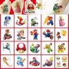 20Sheets Mario Temporary Tattoos Birthday Themed Party Supplies Decoration Favors Cartoon Cute Sticker for Home Activity Prizes Carnival Christmas Rewards (V) view 4