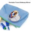 LPSBVNM Bowling Portable Travel Makeup Mirror,Pocket Mirrors,Compact for Purse, Handheld Glass Folding, Small for Women Gift view 3