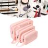 3Pcs Pink Makeup Bag Set Waterproof Multifunction Large Capacity Portable Travel Cosmetic Organizer Bag for Outdoor Travel view 3