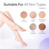 6-Step Foot Care System with Epsom Salt Soak, Callus Remover Gel, Sugar Scrub, Collagen Mask, Shea Butter Lotion, Massage Oil Candle + Disposable Pedicure Kit 5-1, Liner & Slippers. Orange 40 Sets view 4