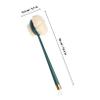 PLAFOPE Double-Sided Bath Brush with Long Handle and Soft Bristles for Back Scrubbing Exfoliating Shower Scrubber for Enhanced Skin Circulation and Convenient Shoulder, Back, Waist view 2