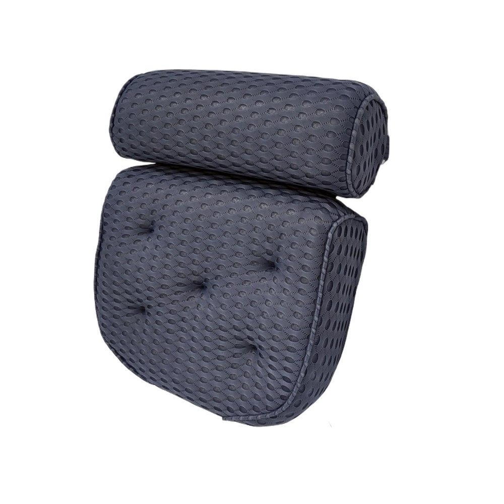 Bath Pillow 4D Square bath pillow with suction cup, Bathroom Accessories Massage White Spa Pillow(R)