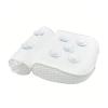 Bath Pillow 4D Square bath pillow with suction cup, Bathroom Accessories Massage White Spa Pillow(R) view 2