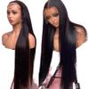 wigs 40 42 Inch Straight Lace Front Wigs Human Hair 360 Full Lace Wigs For Women Brazilian Pre Plucked 13x4 13x6 Hd Lace Frontal Wig hairpiece(13x6 HD Lace Wig,210 DENSITY_36INCHES) view 1