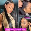 wigs 40 42 Inch Straight Lace Front Wigs Human Hair 360 Full Lace Wigs For Women Brazilian Pre Plucked 13x4 13x6 Hd Lace Frontal Wig hairpiece(13x6 HD Lace Wig,210 DENSITY_36INCHES) view 4