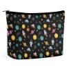 Portable Cosmetic Organizer for Women Travel Zipper Make Up Bag Constellation Solar System Outer Space Lightweight Makeup Brush Toiletry Bag view 1