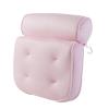 Bath Pillow 4D Square Bathtub Pillow Blue Gray 7 Suction Cup Spring Massage White Spa Pillow(3D Pink 6) view 1