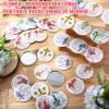 Novabright 50 Pcs Christian Bible Verse Compact Mirrors Flower Cross Pocket view 4