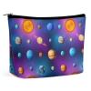 Travel Zipper Cosmetic Case Solar System Space Portable Skincare Brushes Storage Bag Lightweight Toiletry Make Up Bag view 1