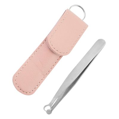 Gogogmee Stainless Steel Nose Hair Tweezer Multipurpose Nasal Hair Remover with Compact Design for Men Home Use Random Color Random Color