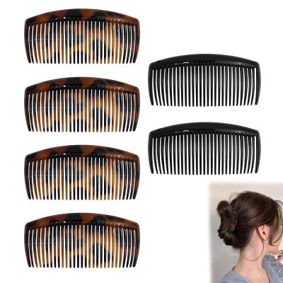 6pcs Hair Comb Set,Multi-Functional Hair Combs for Women Accessories for Bangs Grooming, Hair Decoration & Daily Hairstyling, Lightweight Fit for All Hair Types (Straight, Wavy, Curly)