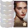 Glitter Freckles, 24PCS Glitter Freckles Face Tattoo, Sparkle Freckles for Women, Waterproof Gold Temporary Face Tattoos Glitter Glow Up Patches Makeup Patches (Holographic 12pcs) view 1