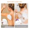 Back Lotion Applicator Wood Long Handled Back Scrubber for Shower Removable Replacement EVA Body Scrubber with Hanging Rope for Bathroom view 2