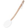 Back Lotion Applicator Wood Long Handled Back Scrubber for Shower Removable Replacement EVA Body Scrubber with Hanging Rope for Bathroom view 3