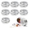 Metal Tins With Lids 30Pcs Aluminum Tin Jars With Clear Window Metal Candle Tea Cans Box Nail Art Lip Balm Cosmetic Container Refillable Bottles view 1