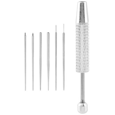 Yonderfume Stainless Steel Piercing Tool Kit, 16G 18G Ball Grabber with Threadless & Threaded Insertion Pins, for Ear Nose Lip Navel Body Jewelry Changes