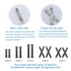 10-Piece Pack Titanium Alloy Ingrown Toenail Corrector,Curved Toenail Repair Patch,Memory Metal Ingrown Toenail Physical Correction Tool,Ingrown Toenail Removal Tool Set,Nail Aesthetic Shaping Tools. view 2