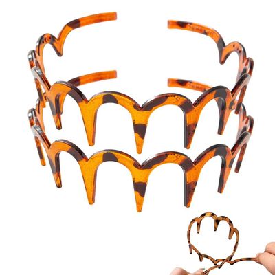 2026 New U Shape Fashion Tooth Hair Comb Headband, Upgrade Non Slip Head Bands for Women's Hair,Reversible Korean Headbands with Teeth for Women Gifts for Teen Girls (yellow, M)