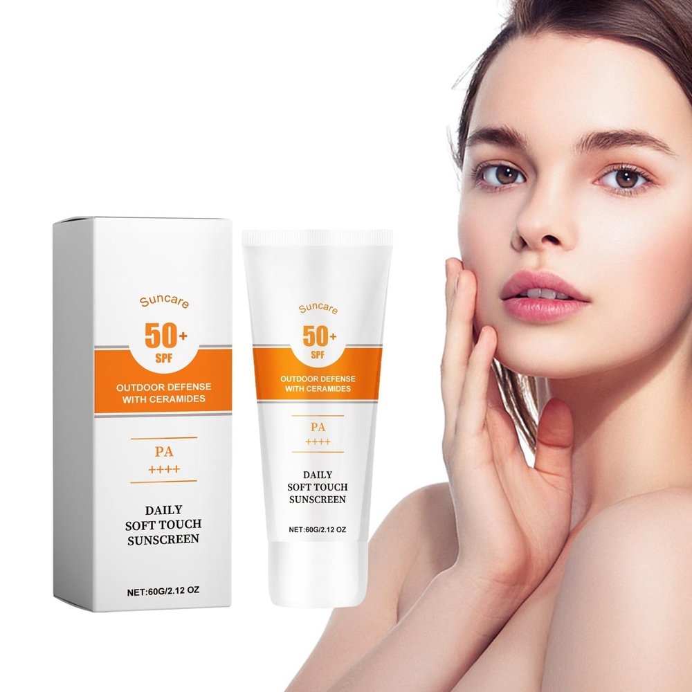 Womens Sunscreen - Women Sunscreen Lotion SPF 50+ Sun Screen Protector Under Makeup Cream Sweat-Proof Moisturize