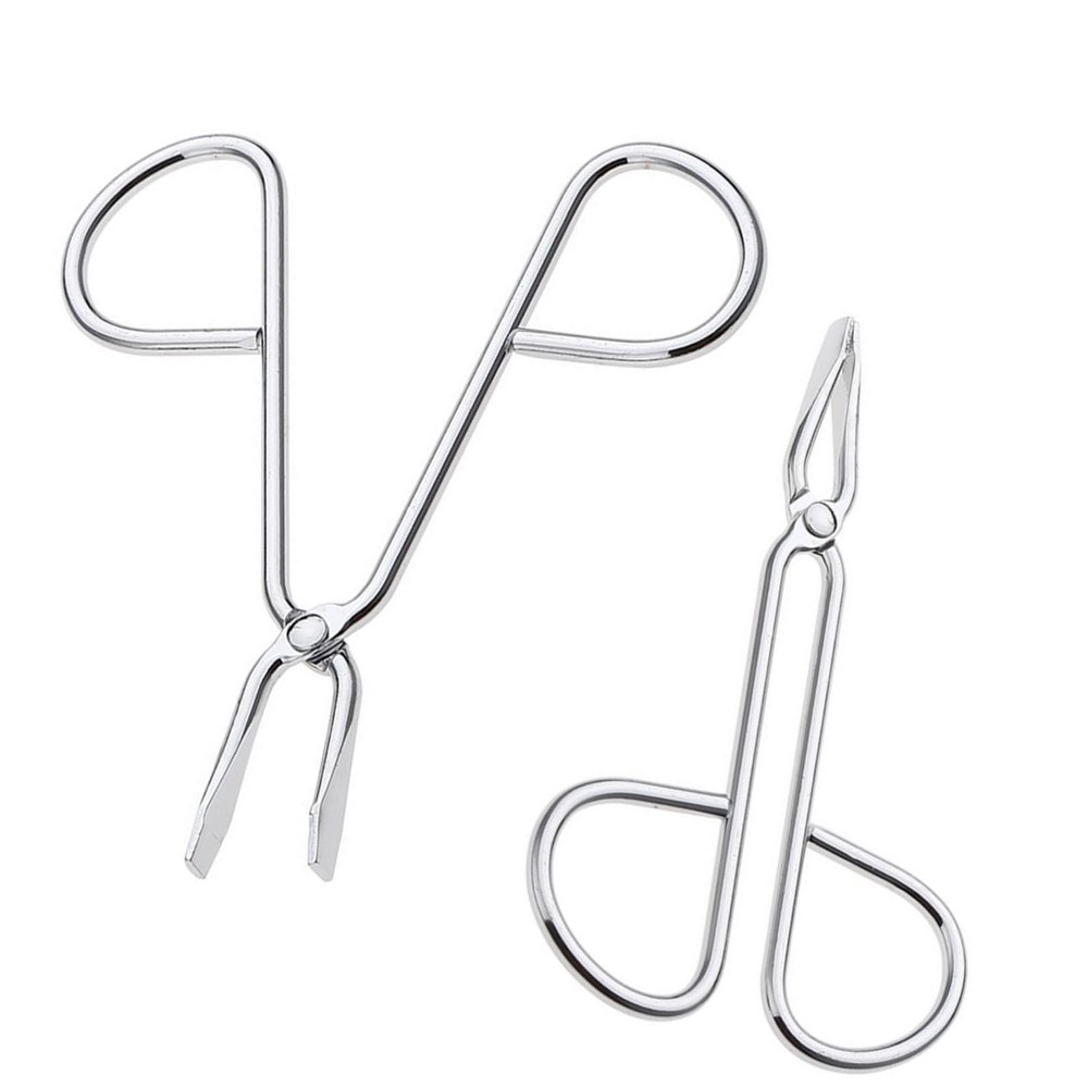 2 Pcs Silver Stainless Steel Eyebrow Tweezers & Scissors Professional Slant Tip Hair Plucker, Ideal for Eyebrow Grooming & Facial Hair Removal at Home or Beauty Routine