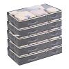 5PCS Under Bed Storage Bag Clothes Quilt Blanket Clothes Storage Box Folding Divider Case Sundries Shoes Organizer Clothing Container view 1