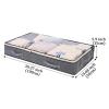 5PCS Under Bed Storage Bag Clothes Quilt Blanket Clothes Storage Box Folding Divider Case Sundries Shoes Organizer Clothing Container view 3