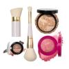 LAURA GELLER NEW YORK Holiday Daily Routine Kit | Medium | Limited Edition Makeup Set | Includes Baked Foundation for Mature Skin, Exclusive Blush, Eyeshadow, Retractable Kabuki Brush view 1
