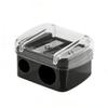 Eyeliner Pencil Sharpener, Eyeliner Sharpener for Pencil, Makeup Pencil Sharpener, Dual Holes Sharpener Black view 1
