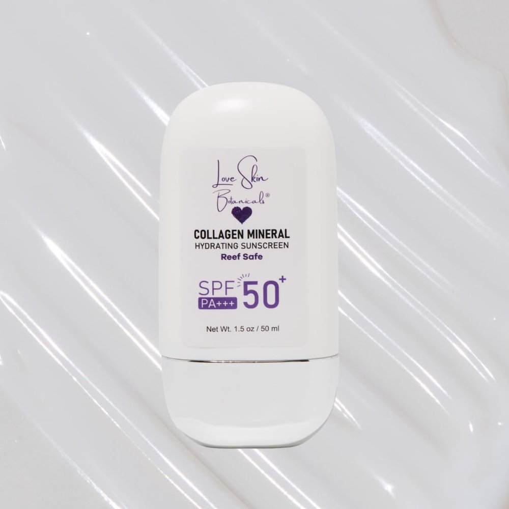 Love Skin Botanicals Mineral Protect SPF 50 PA+++ Sunscreen - Clear/Untinted, Chemical-Free, Reef-Safe Face Sunscreen
