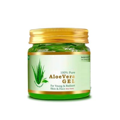 Pure Multi.purpose Aloe Vera Gel For Face, Body & Hair, Non-Sticky Transparent Aloe vera Gel For Glowing & Soothing Skin, Anti-Ageing & Acne, Suitable to All Skin Type - 175ml
