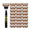 Premium 6-Blade Safety Razor with Metal Handle, Easy Blade Replacement for Smooth Wet Shaving view 1