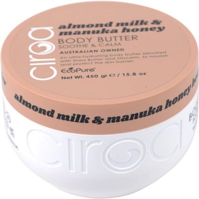 Almond Milk & Manuka Honey Body Butter, Soothe & Calm, Ultra-Hydrating, Australian Made, 15.8 oz