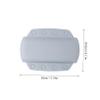 COOLHIYA Suction Cup Bathtub Pillow Medium Soft Foam Bath Cushion Headrest for Tub Spa Hot Tubs Comfortable Relaxation Accessory with Clean Surface for Home and Travel view 2