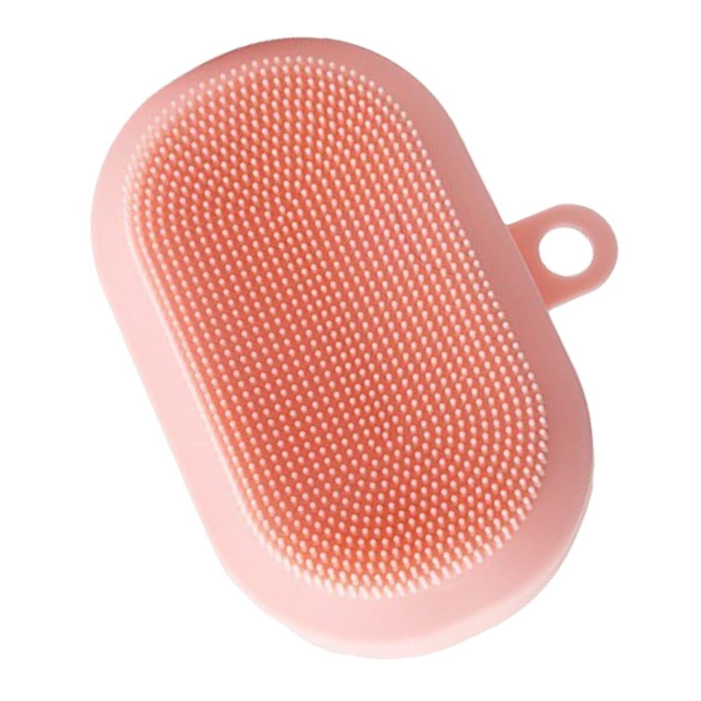 COOLHIYA Gentle Silicone Facial Cleaning Brush for Deep Exfoliating and Massage Multi-Functional Hand-Fitting Face Scrubber for Sensitive Skin Portable Lightweight Design for Travel and
