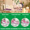 Massage Table Cover Foldable Beauty Salon Mattress,0.8/1.6/2.4In Thick Memory Foam Mattress Topper for,Spa Beds Mattress Pad,Square/Round/Trapezoidal Head(Beds Not Incl view 2