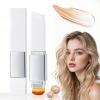 Color-Changing Foundation Stick, Lightweight and Long-Lasting Full Coverage Foundation Stick, Dual-Ended with Ultra-Fine Bristle Brush, Create a Natural, Flawless Makeup Look 04#TAN view 1